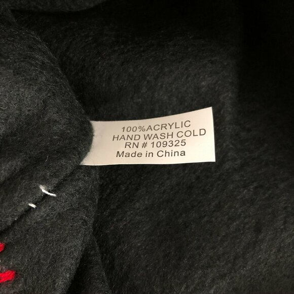 Polar Wear Kids Beanie Hat Ear Flaps Fleece Lined Striped Knit Pom Red Black OS - Picture 6 of 6